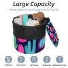 2PCS Colorful Cactus-16 Travel Cosmetic Bag: Your Ultimate Makeup Organizer & Bathroom Cases - With Drawstring, Cylindrical & Small Toiletry Bag view 2