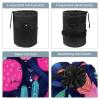 2PCS Colorful Cactus-16 Travel Cosmetic Bag: Your Ultimate Makeup Organizer & Bathroom Cases - With Drawstring, Cylindrical & Small Toiletry Bag view 3
