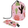 2PCS Colorful Cactus-21 Travel Cosmetic Bag Makeup Organizer Bag Bathroom Cases Toiletry Bag with Drawstring (Cylindrical bag and small bag) view 1