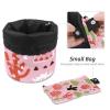 2PCS Colorful Cactus-21 Travel Cosmetic Bag Makeup Organizer Bag Bathroom Cases Toiletry Bag with Drawstring (Cylindrical bag and small bag) view 4