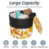 2PCS Yellow Sunflower-229 Travel Cosmetic Bag Makeup Organizer Bag Bathroom Cases Toiletry Bag with Drawstring (Cylindrical bag and small bag) view 2