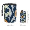 2PCS Artistic Sunflowers-283 Travel Cosmetic Bag Makeup Organizer, Drawstring Bathroom Cases - Cylindrical & Small Toiletry Bag view 4