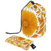 2PCS Yellow Sunflower-224 Travel Cosmetic Bag: Your Ultimate Makeup Organizer & Bathroom Cases - With Drawstring, Cylindrical & Small Toiletry Bag view 1