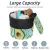 2PCS Green avocado-589 Travel Cosmetic Bag Makeup Organizer Bag Bathroom Cases Toiletry Bag with Drawstring (Cylindrical bag and small bag) view 2