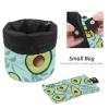 2PCS Green avocado-589 Travel Cosmetic Bag Makeup Organizer Bag Bathroom Cases Toiletry Bag with Drawstring (Cylindrical bag and small bag) view 4