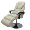 BEILOCKERY Versatile Facial Table, 275LB Loading Capacity, 360 Degree Rotating, Air Pressure Lifting Facial Bed with Waist Pillow, Salon Chair with Heavy Duty Metal Base, White view 1