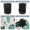 2PCS Artistic Cactus-172 Travel Cosmetic Bag: Your Ultimate Makeup Organizer & Bathroom Cases - With Drawstring, Cylindrical & Small Toiletry Bag view 3