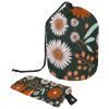 2PCS Colorful Sunflowers-373 Travel Cosmetic Bag Makeup Organizer Bag Bathroom Cases Toiletry Bag with Drawstring (Cylindrical bag and small bag) view 1