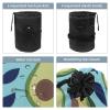 2PCS Fresh avocado-680 Travel Cosmetic Bag: Your Ultimate Makeup Organizer & Bathroom Cases - With Drawstring, Cylindrical & Small Toiletry Bag view 3