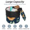 2PCS Aesthetic Sunflower-310 Travel Cosmetic Bag Makeup Organizer: Stylish Bathroom Cases with Drawstring, Cylindrical & Small Toiletry Bag view 2