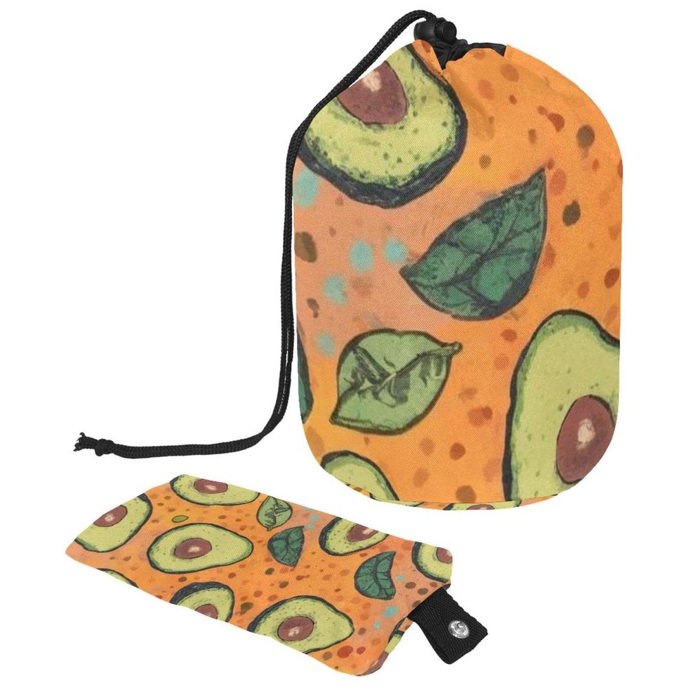 2PCS Green avocado-622 Travel Cosmetic Bag Makeup Organizer: Stylish Bathroom Cases with Drawstring, Cylindrical & Small Toiletry Bag