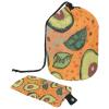 2PCS Green avocado-622 Travel Cosmetic Bag Makeup Organizer: Stylish Bathroom Cases with Drawstring, Cylindrical & Small Toiletry Bag view 1