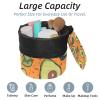 2PCS Green avocado-622 Travel Cosmetic Bag Makeup Organizer: Stylish Bathroom Cases with Drawstring, Cylindrical & Small Toiletry Bag view 2