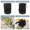 2PCS Aesthetic Sunflower-316 Travel Cosmetic Bag: Your Ultimate Makeup Organizer & Bathroom Cases - With Drawstring, Cylindrical & Small Toiletry Bag view 3