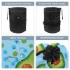 2PCS Green avocado-664 Travel Cosmetic Bag: Your Ultimate Makeup Organizer & Bathroom Cases - With Drawstring, Cylindrical & Small Toiletry Bag view 3
