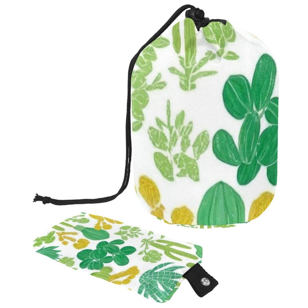 2PCS Colorful Cactus-83 Travel Cosmetic Bag Makeup Organizer, Drawstring Bathroom Cases - Cylindrical & Small Toiletry Bag