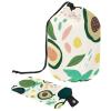 2PCS Fresh avocado-688 Travel Cosmetic Bag: Your Ultimate Makeup Organizer & Bathroom Cases - With Drawstring, Cylindrical & Small Toiletry Bag view 1