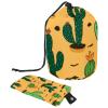 2PCS Artistic Cactus-161 Travel Cosmetic Bag Makeup Organizer Bag Bathroom Cases Toiletry Bag with Drawstring (Cylindrical bag and small bag) view 1