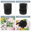 2PCS Artistic Sunflowers-291 Travel Cosmetic Bag Makeup Organizer, Drawstring Bathroom Cases - Cylindrical & Small Toiletry Bag view 3