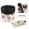 2PCS Artistic Sunflowers-291 Travel Cosmetic Bag Makeup Organizer, Drawstring Bathroom Cases - Cylindrical & Small Toiletry Bag view 4