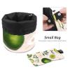 2PCS Fresh avocado-716 Travel Cosmetic Bag: Your Ultimate Makeup Organizer & Bathroom Cases - With Drawstring, Cylindrical & Small Toiletry Bag view 4