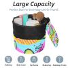 2PCS Green avocado-595 Travel Cosmetic Bag Makeup Organizer, Drawstring Bathroom Cases - Cylindrical & Small Toiletry Bag view 2