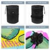 2PCS Green avocado-595 Travel Cosmetic Bag Makeup Organizer, Drawstring Bathroom Cases - Cylindrical & Small Toiletry Bag view 3