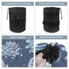 2PCS Colorful Cactus-63 Travel Cosmetic Bag Makeup Organizer, Drawstring Bathroom Cases - Cylindrical & Small Toiletry Bag view 3