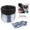 2PCS Colorful Cactus-63 Travel Cosmetic Bag Makeup Organizer, Drawstring Bathroom Cases - Cylindrical & Small Toiletry Bag view 4