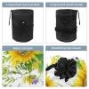 2PCS Aesthetic Sunflower-324 Travel Cosmetic Bag: Your Ultimate Makeup Organizer & Bathroom Cases - With Drawstring, Cylindrical & Small Toiletry Bag view 3