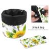 2PCS Aesthetic Sunflower-324 Travel Cosmetic Bag: Your Ultimate Makeup Organizer & Bathroom Cases - With Drawstring, Cylindrical & Small Toiletry Bag view 4