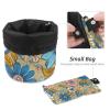 2PCS Colorful Sunflowers-350 Travel Cosmetic Bag Makeup Organizer: Stylish Bathroom Cases with Drawstring, Cylindrical & Small Toiletry Bag view 4