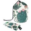 2PCS Artistic Cactus-132 Travel Cosmetic Bag: Your Ultimate Makeup Organizer & Bathroom Cases - With Drawstring, Cylindrical & Small Toiletry Bag view 1