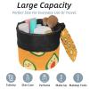 2PCS Green avocado-672 Travel Cosmetic Bag: Your Ultimate Makeup Organizer & Bathroom Cases - With Drawstring, Cylindrical & Small Toiletry Bag view 2