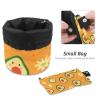 2PCS Green avocado-672 Travel Cosmetic Bag: Your Ultimate Makeup Organizer & Bathroom Cases - With Drawstring, Cylindrical & Small Toiletry Bag view 4