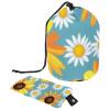 2PCS Artistic Sunflowers-278 Travel Cosmetic Bag Makeup Organizer: Stylish Bathroom Cases with Drawstring, Cylindrical & Small Toiletry Bag view 1