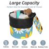 2PCS Artistic Sunflowers-278 Travel Cosmetic Bag Makeup Organizer: Stylish Bathroom Cases with Drawstring, Cylindrical & Small Toiletry Bag view 2