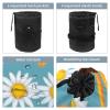 2PCS Artistic Sunflowers-278 Travel Cosmetic Bag Makeup Organizer: Stylish Bathroom Cases with Drawstring, Cylindrical & Small Toiletry Bag view 3