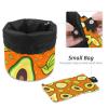 2PCS Green avocado-638 Travel Cosmetic Bag Makeup Organizer: Stylish Bathroom Cases with Drawstring, Cylindrical & Small Toiletry Bag view 4