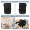 2PCS Aesthetic Sunflower-332 Travel Cosmetic Bag: Your Ultimate Makeup Organizer & Bathroom Cases - With Drawstring, Cylindrical & Small Toiletry Bag view 3