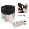 2PCS Aesthetic Sunflower-332 Travel Cosmetic Bag: Your Ultimate Makeup Organizer & Bathroom Cases - With Drawstring, Cylindrical & Small Toiletry Bag view 4