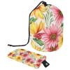 2PCS Aesthetic Sunflower-337 Travel Cosmetic Bag Makeup Organizer Bag Bathroom Cases Toiletry Bag with Drawstring (Cylindrical bag and small bag) view 1