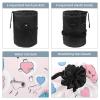 2PCS Colorful Cactus-28 Travel Cosmetic Bag: Your Ultimate Makeup Organizer & Bathroom Cases - With Drawstring, Cylindrical & Small Toiletry Bag view 3