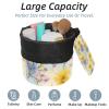 2PCS Colorful Sunflowers-369 Travel Cosmetic Bag Makeup Organizer Bag Bathroom Cases Toiletry Bag with Drawstring (Cylindrical bag and small bag) view 2