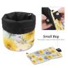 2PCS Colorful Sunflowers-369 Travel Cosmetic Bag Makeup Organizer Bag Bathroom Cases Toiletry Bag with Drawstring (Cylindrical bag and small bag) view 4