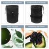 2PCS Green avocado-668 Travel Cosmetic Bag: Your Ultimate Makeup Organizer & Bathroom Cases - With Drawstring, Cylindrical & Small Toiletry Bag view 3