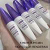 5D Purple Waterproof Mascara and Smudge-Proof Lengthening Formula Hypoallergenic Silk Fiber Mascara for Voluminous, Colorful Eye Makeup for Brown Eyes view 4