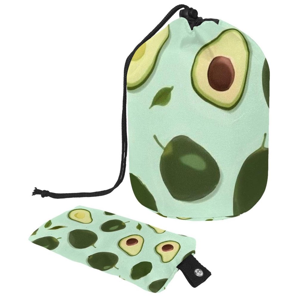 2PCS Green avocado-579 Travel Cosmetic Bag Makeup Organizer, Drawstring Bathroom Cases - Cylindrical & Small Toiletry Bag