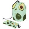 2PCS Green avocado-579 Travel Cosmetic Bag Makeup Organizer, Drawstring Bathroom Cases - Cylindrical & Small Toiletry Bag view 1