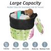 2PCS Artistic Cactus-182 Travel Cosmetic Bag Makeup Organizer: Stylish Bathroom Cases with Drawstring, Cylindrical & Small Toiletry Bag view 2